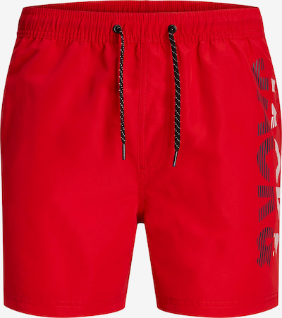 JACK & JONES Uimashortsit 'Fiji' koossa XS värissä punainen / musta / valkoinen, Tuotenäkymä