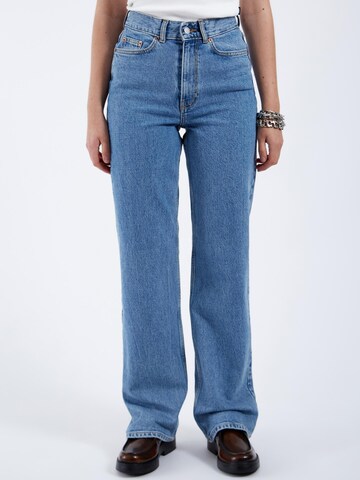 Dr. Denim Regular Jeans 'Echo High Straight' in Blauw