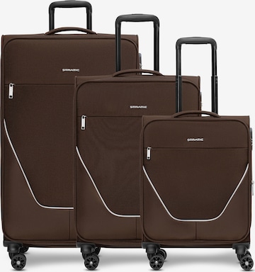 Stratic Suitcase set 'Taska' in Brown: front