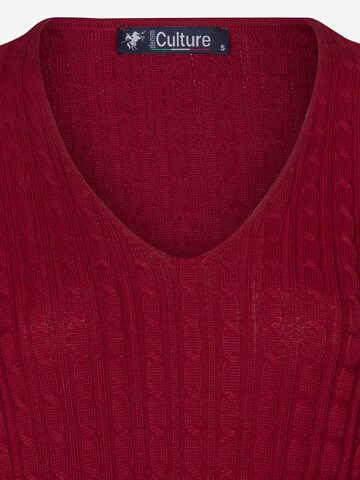 raudona DENIM CULTURE Megztinis 'Verla'