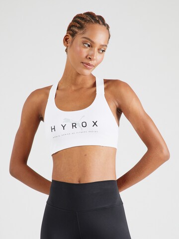 PUMA Bustier Sport-BH 'HYROX x PUMA 4Keeps' (GOTS) in Weiß: Vorderseite