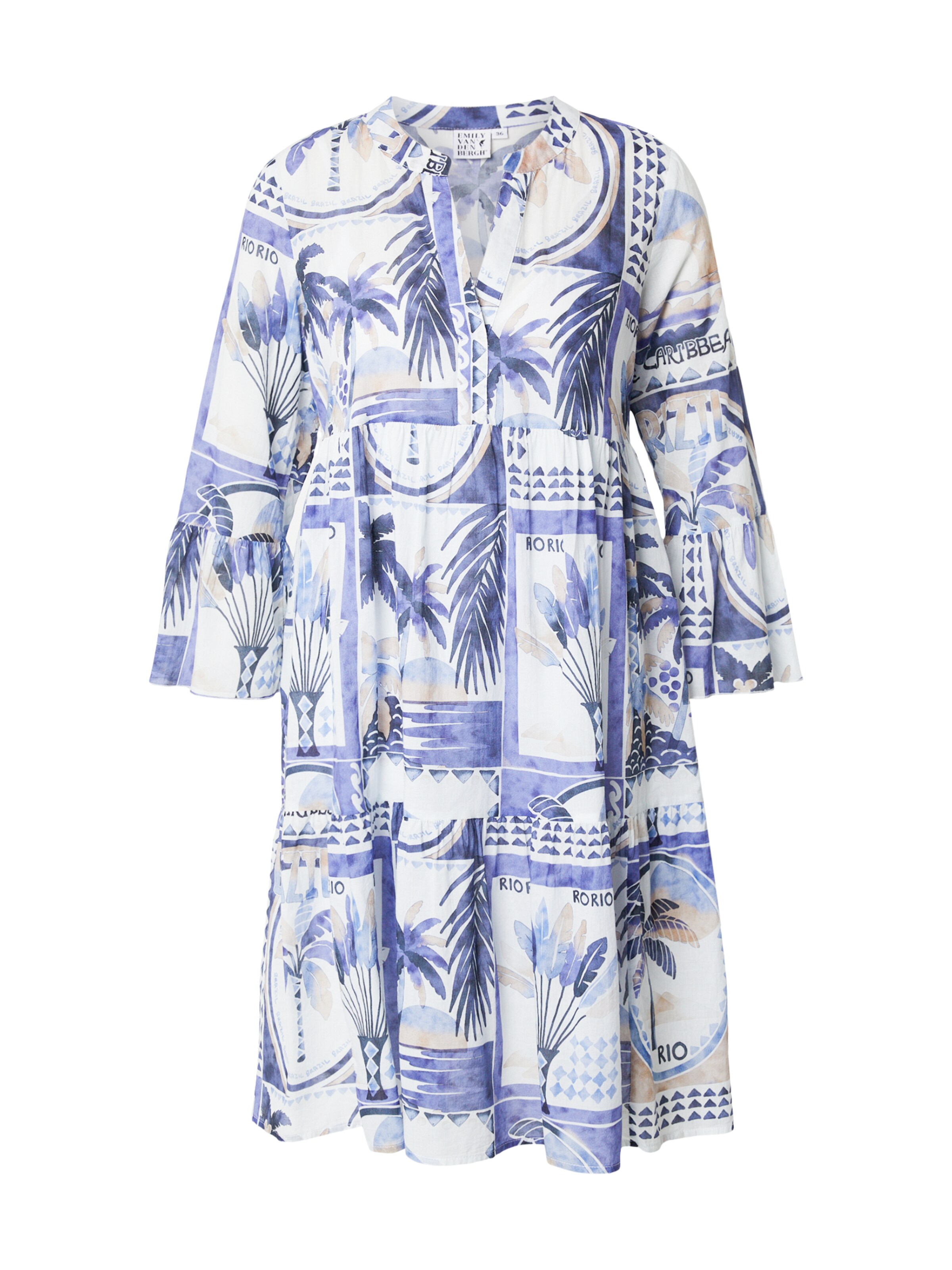 Emily Van Den Bergh Платье в Синий: спереди