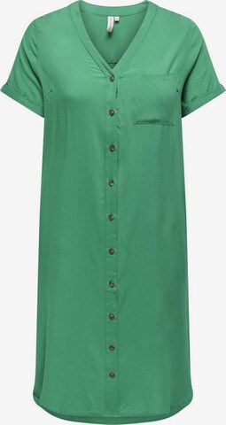 ONLY Carmakoma Shirt Dress in Green: front