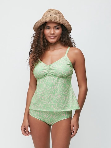 C&City Bralette Tankini in Green: front