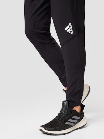ADIDAS SPORTSWEAR Tapered Workout Pants 'D4T' in Black