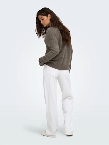 JDY Sweater 'JDYELANORA' in Brown