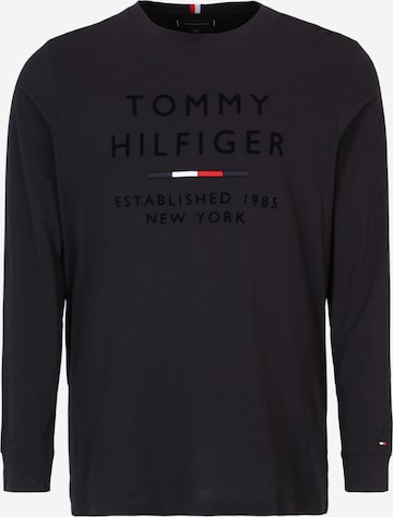 Tommy Hilfiger Big & Tall Tričko – černá: přední strana