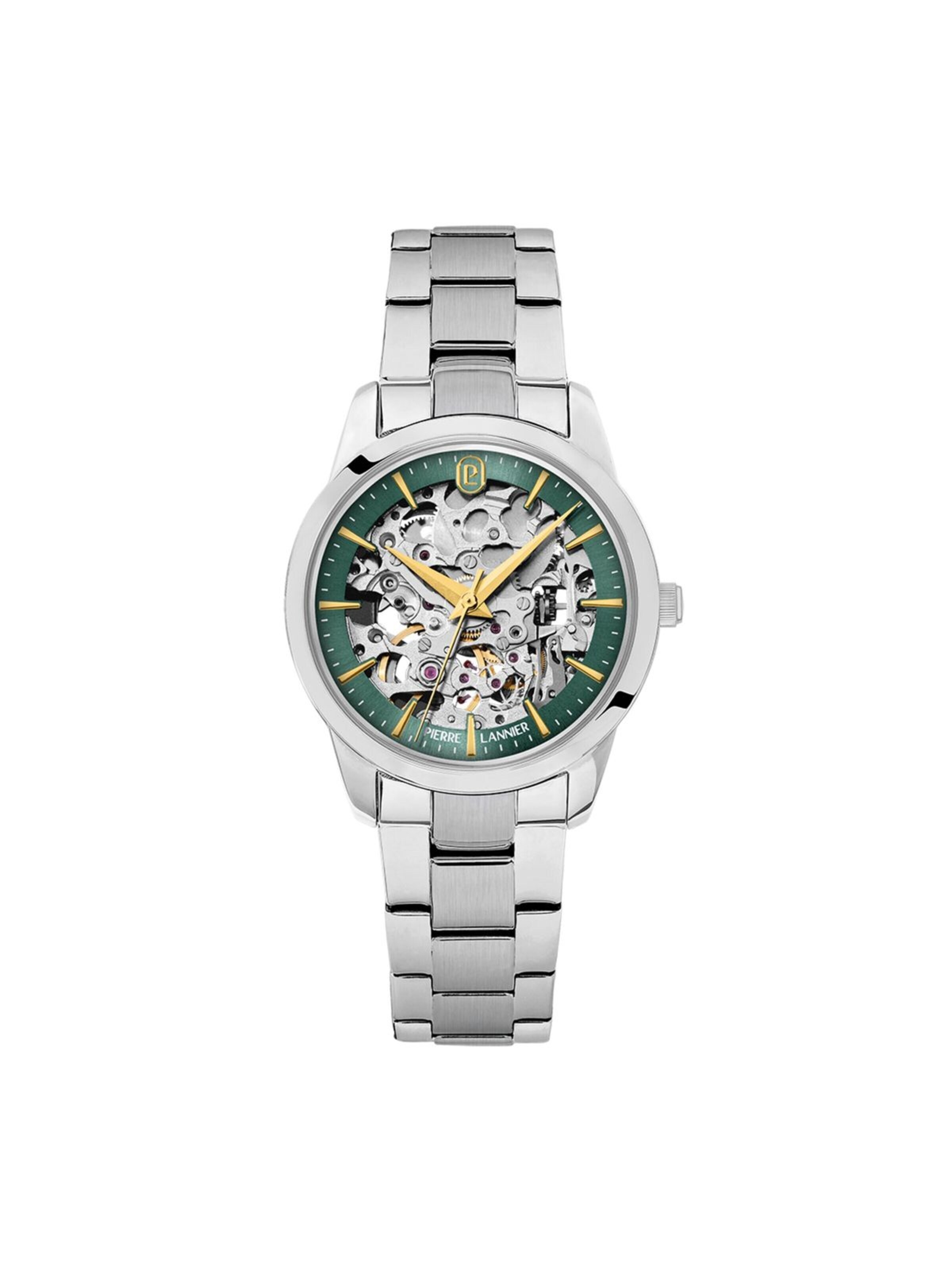 Montre à affichage analogique Pierre Lannier en vert : devant