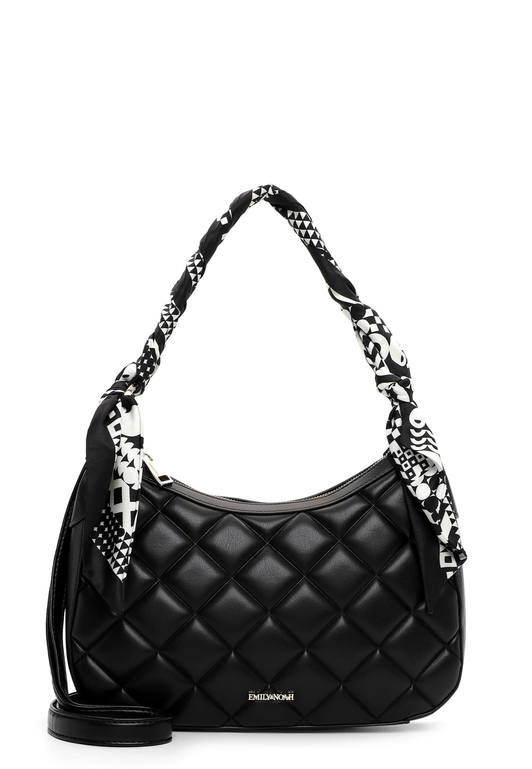 Borsa a sacco 'Ellen' di Emily & Noah in nero: frontale