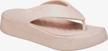 Crocs Sandały 'Getaway Platform Flip – Sandalen zum Hineinschlüpfen' w kolorze różowy: przód