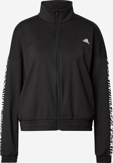 ADIDAS PERFORMANCE Sportsweatjacke in schwarz / weiß, Produktansicht
