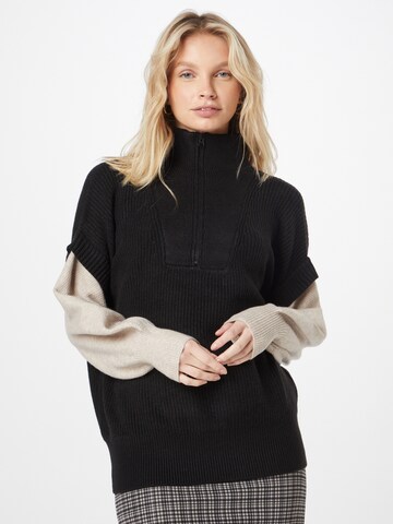 Pull-over Wallis en noir : devant