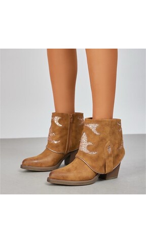 Ital-Design Boots in Beige: Vorderseite