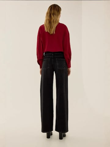 Hiccup Wide Leg Jeans in Schwarz