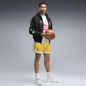 PUMA Regular Sporthose 'LaFrancé Heem Aerospace Mesh Relaxed ' in Gelb