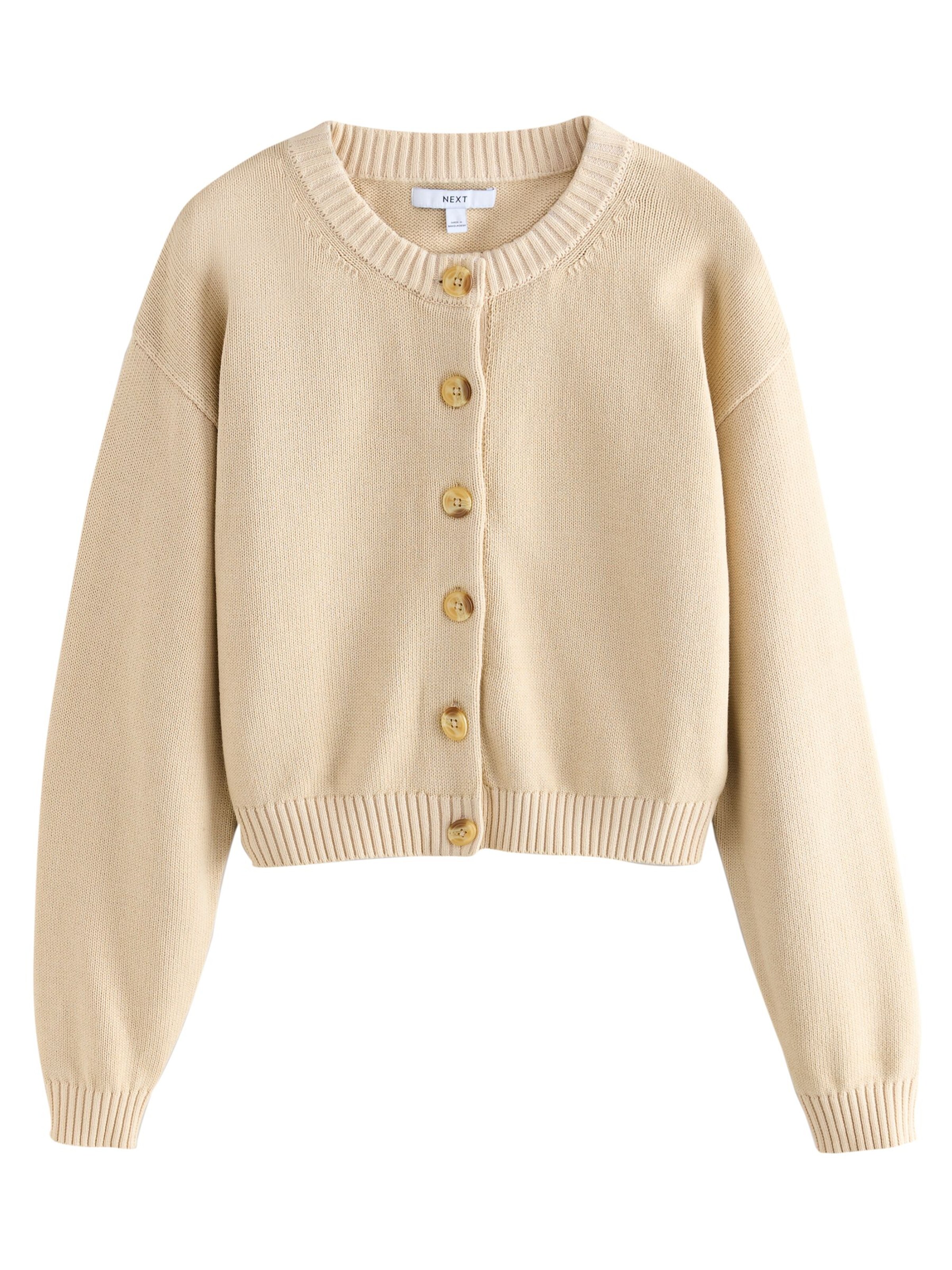 Next Strickjacke in Beige: Vorderseite