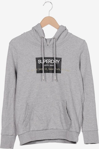 Superdry Sweatshirt & Zip-Up Hoodie in L in Grey: front