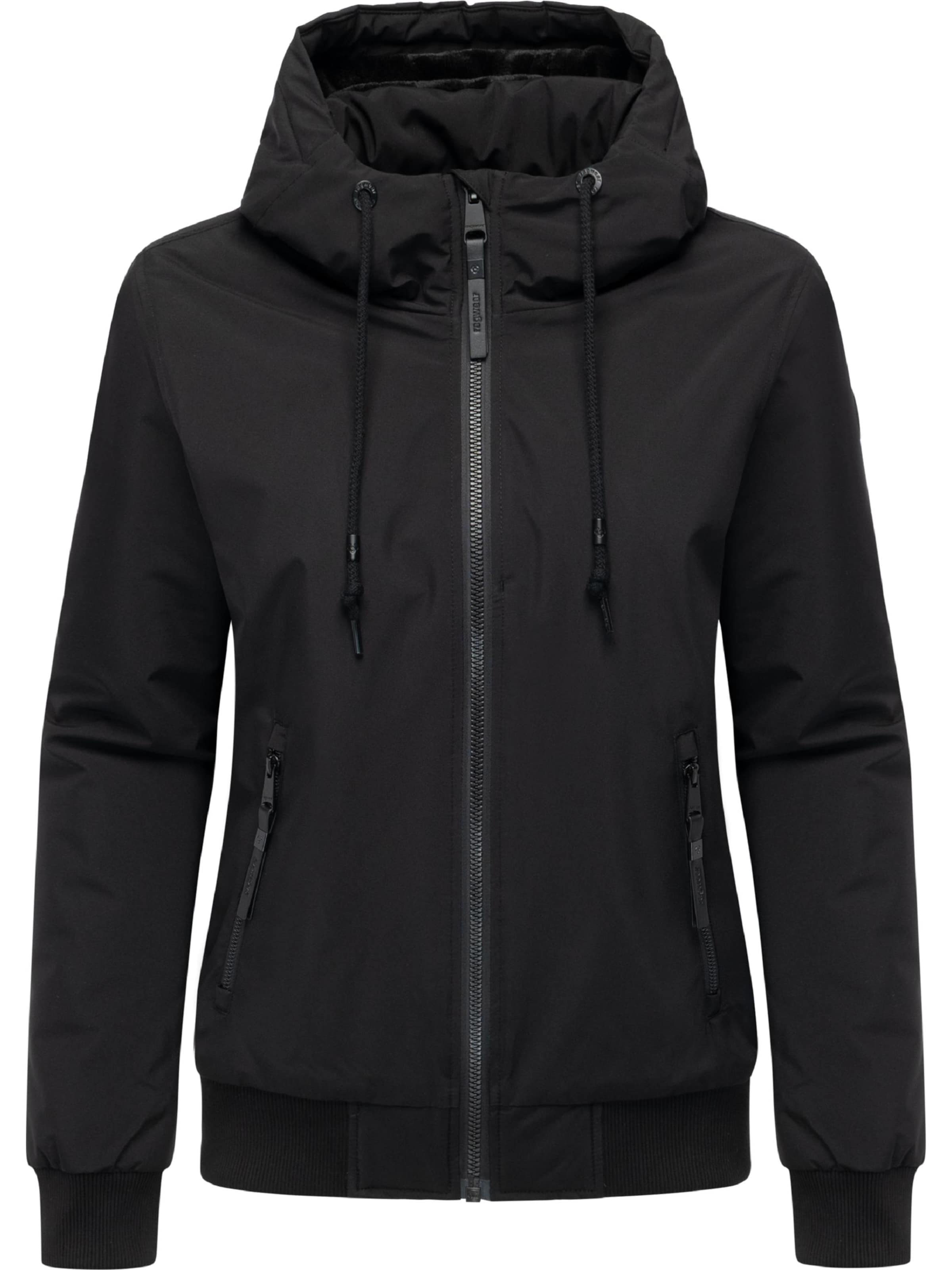 Ragwear Funktionsjacke 'Oggie' in Schwarz: Vorderseite