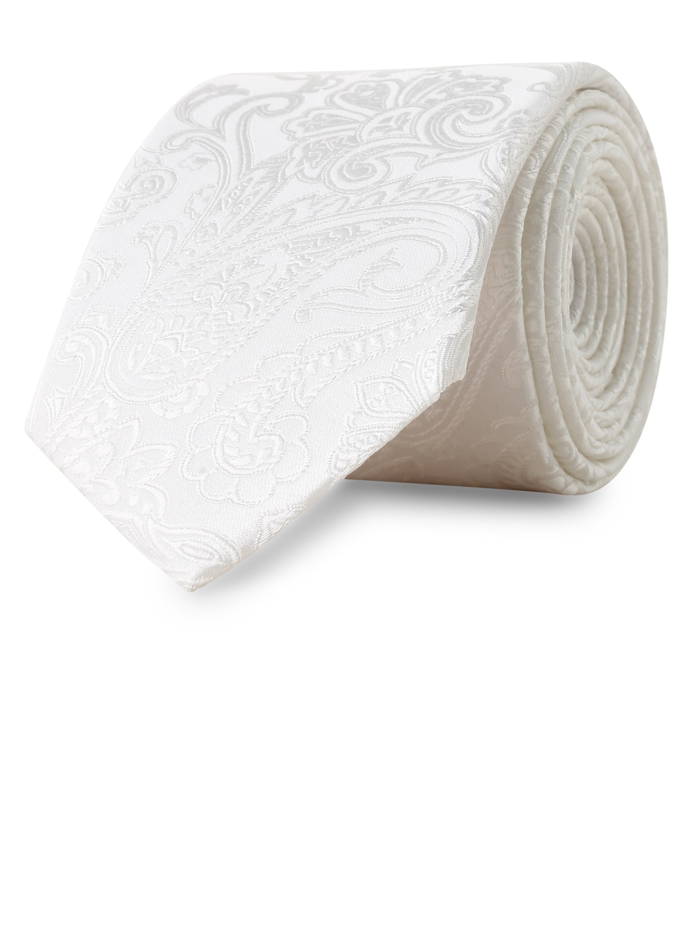 OLYMP Tie in White: front