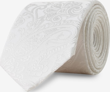 OLYMP Tie in White: front