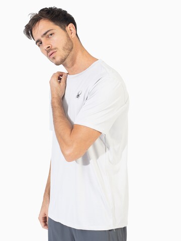 T-Shirt fonctionnel Spyder en blanc