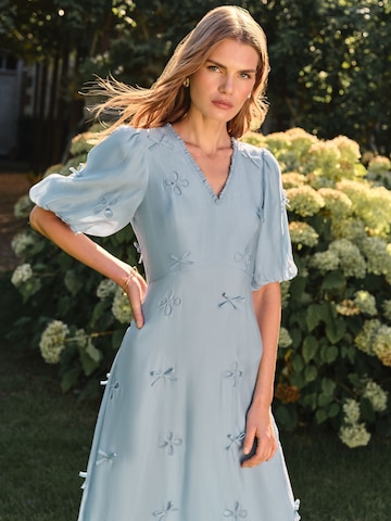 love & roses - Vestido em azul