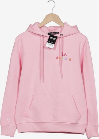Zwillingsherz Kapuzenpullover S in Pink: Vorderseite