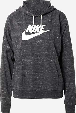 Bluză de molton de la Nike Sportswear pe negru: față