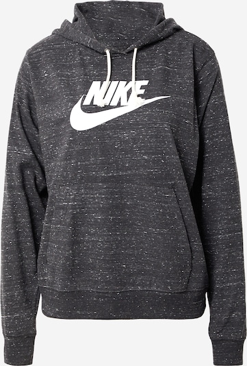 Nike Sportswear Sweatshirt in schwarzmeliert / weiß, Produktansicht