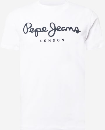 T-Shirt Pepe Jeans en blanc : devant