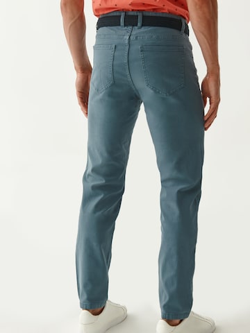 Coupe slim Pantalon 'Corgie' TATUUM en bleu