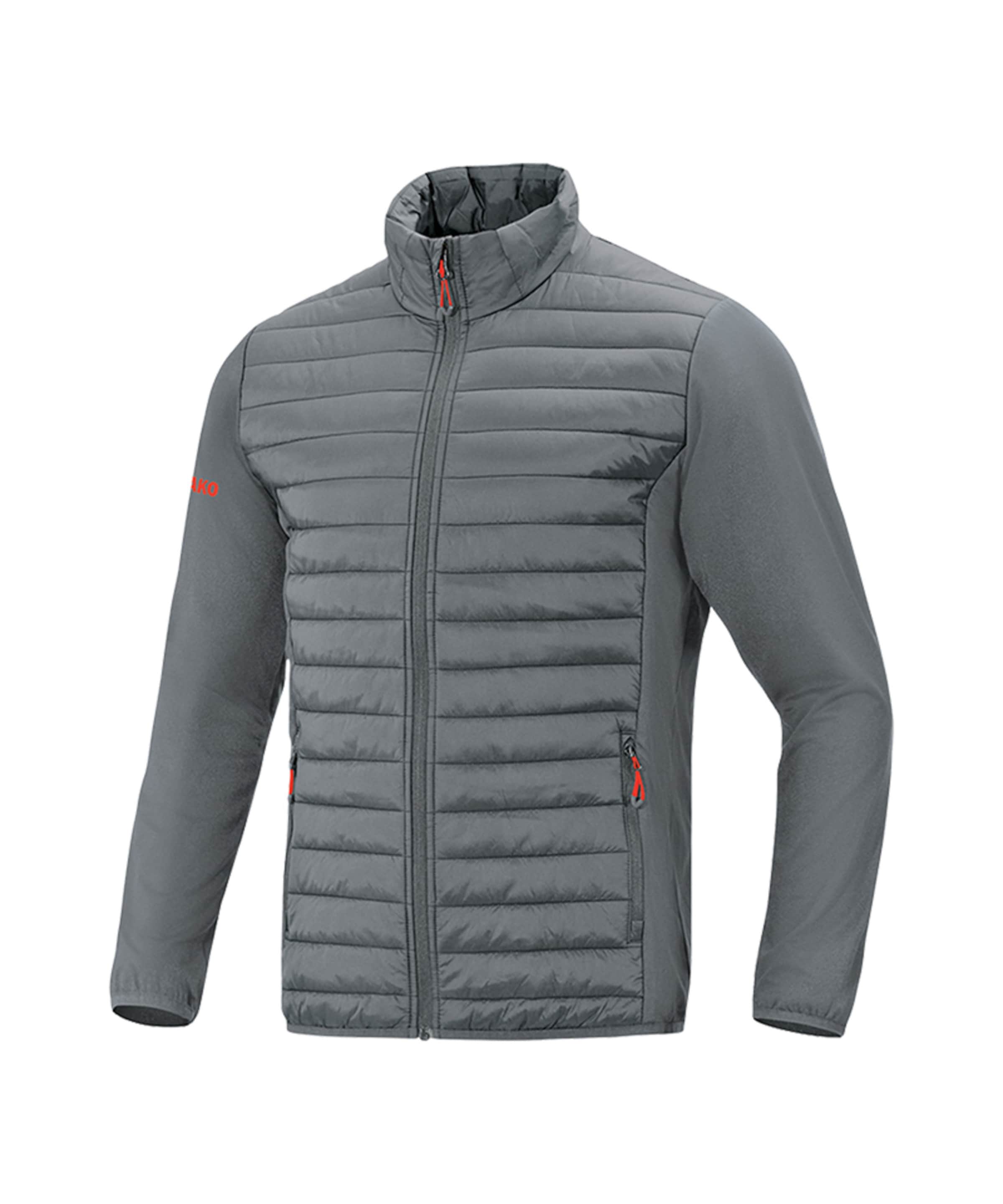 JAKO Sportjacke in Grau: Vorderseite