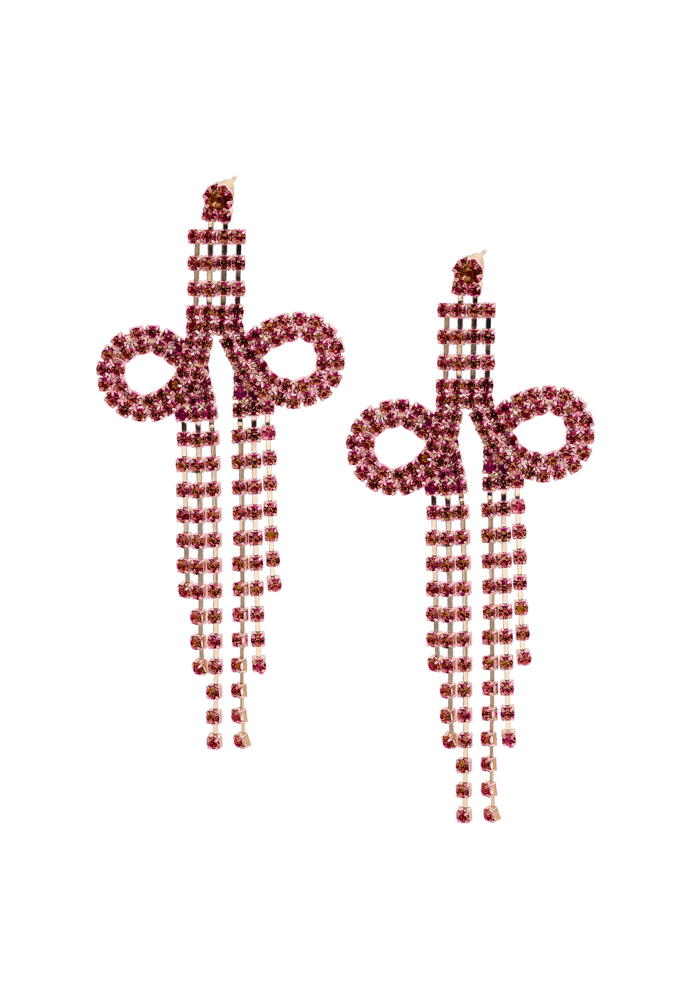 SOHI Обеци 'Golda' в червено: отпред