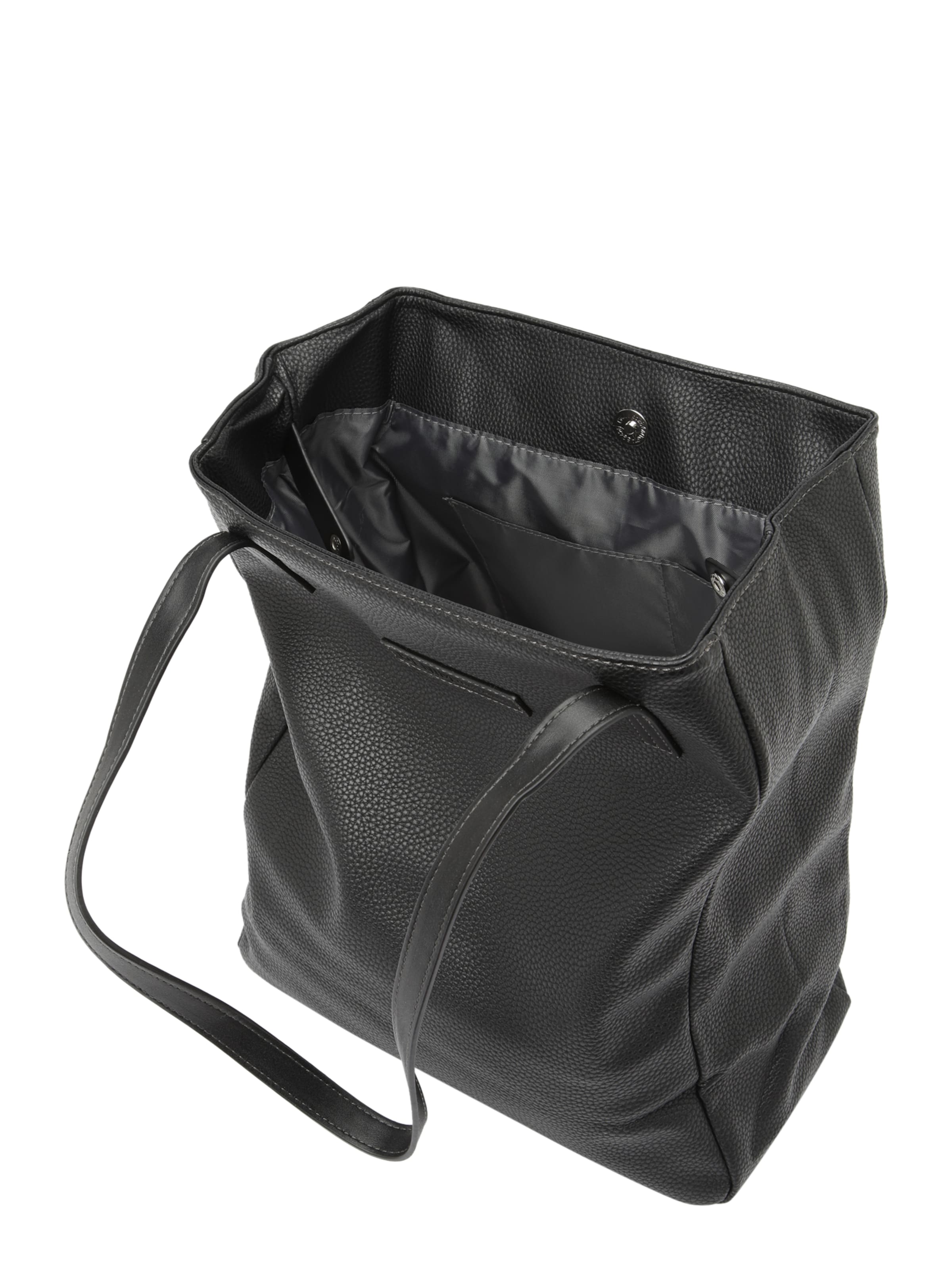 TOM TAILOR DENIM Shopper 'Arona' in Schwarz