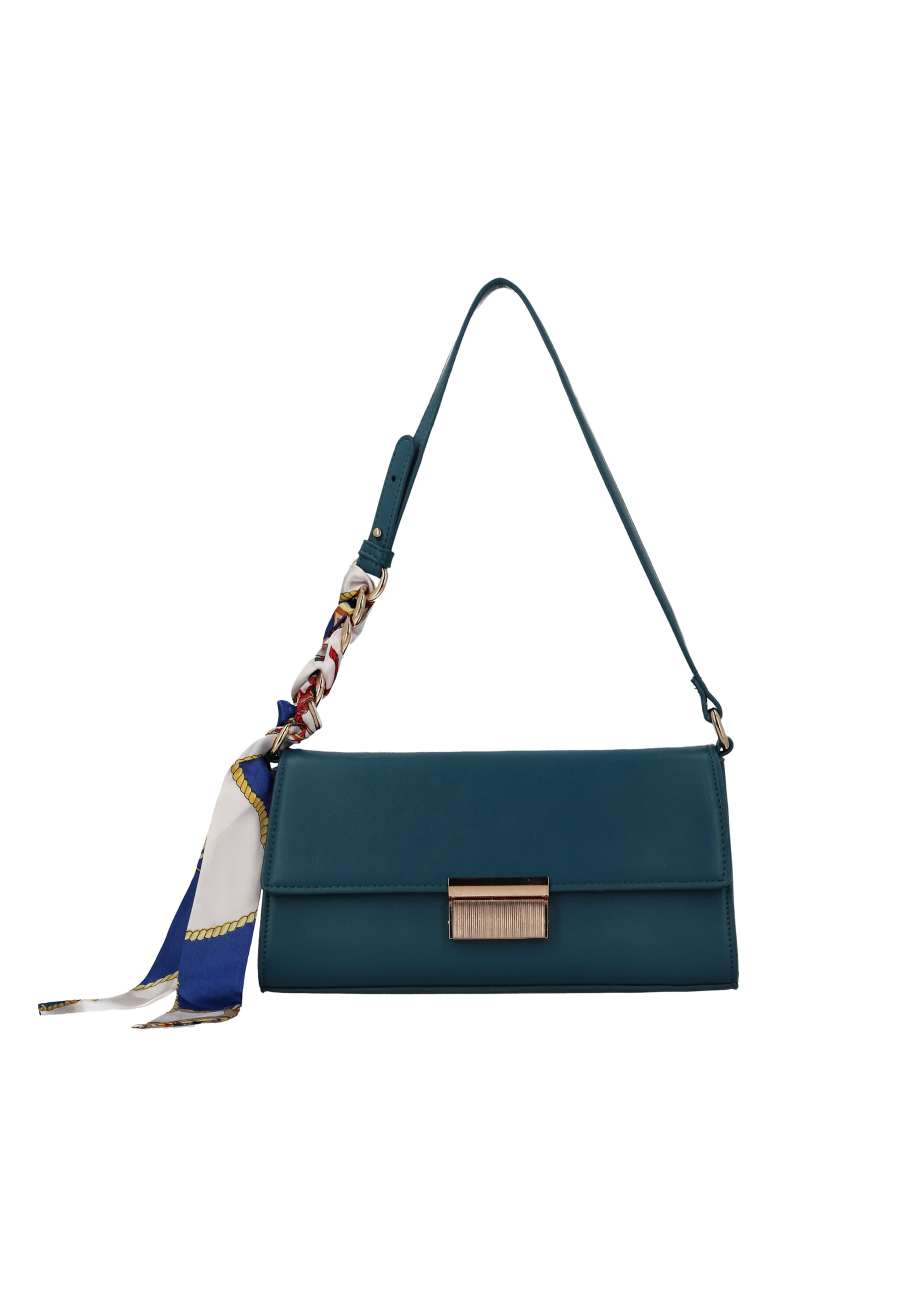 Usha Bolso de hombro en azul / amarillo / petróleo / blanco, Vista del producto