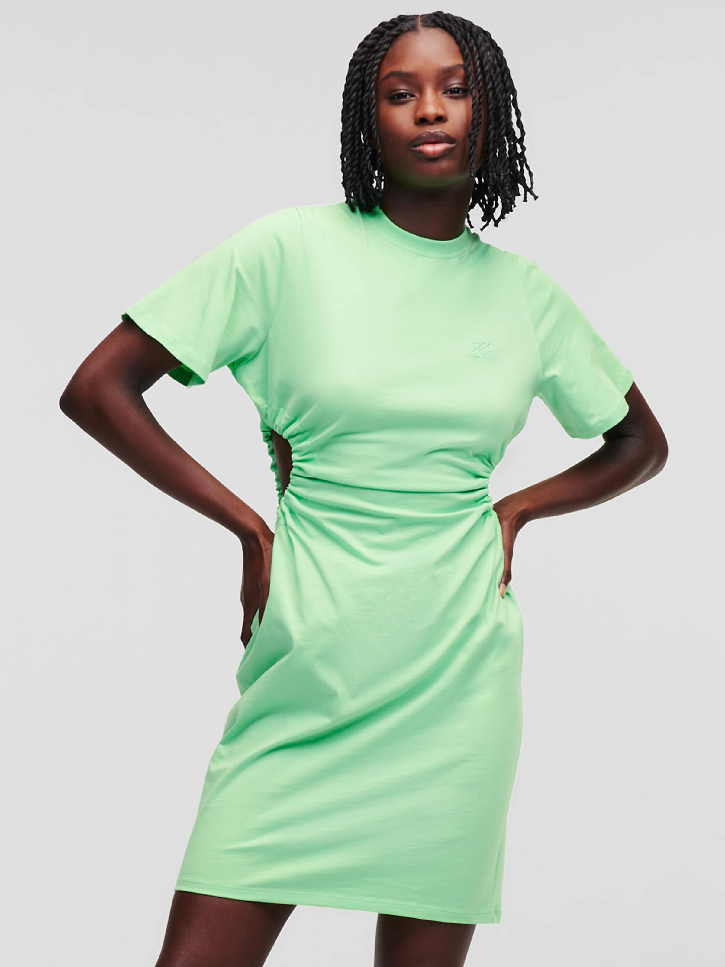 Karl lagerfeld shop green dress