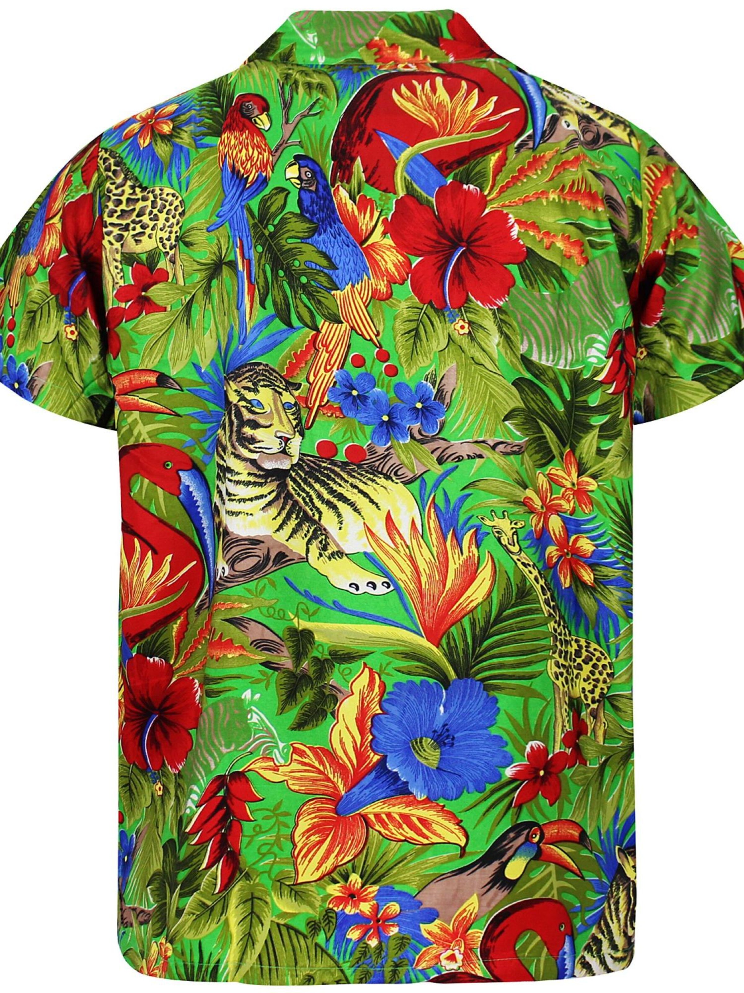King Kameha Shirt 'Jungle'‌‌‌‌ in Grün