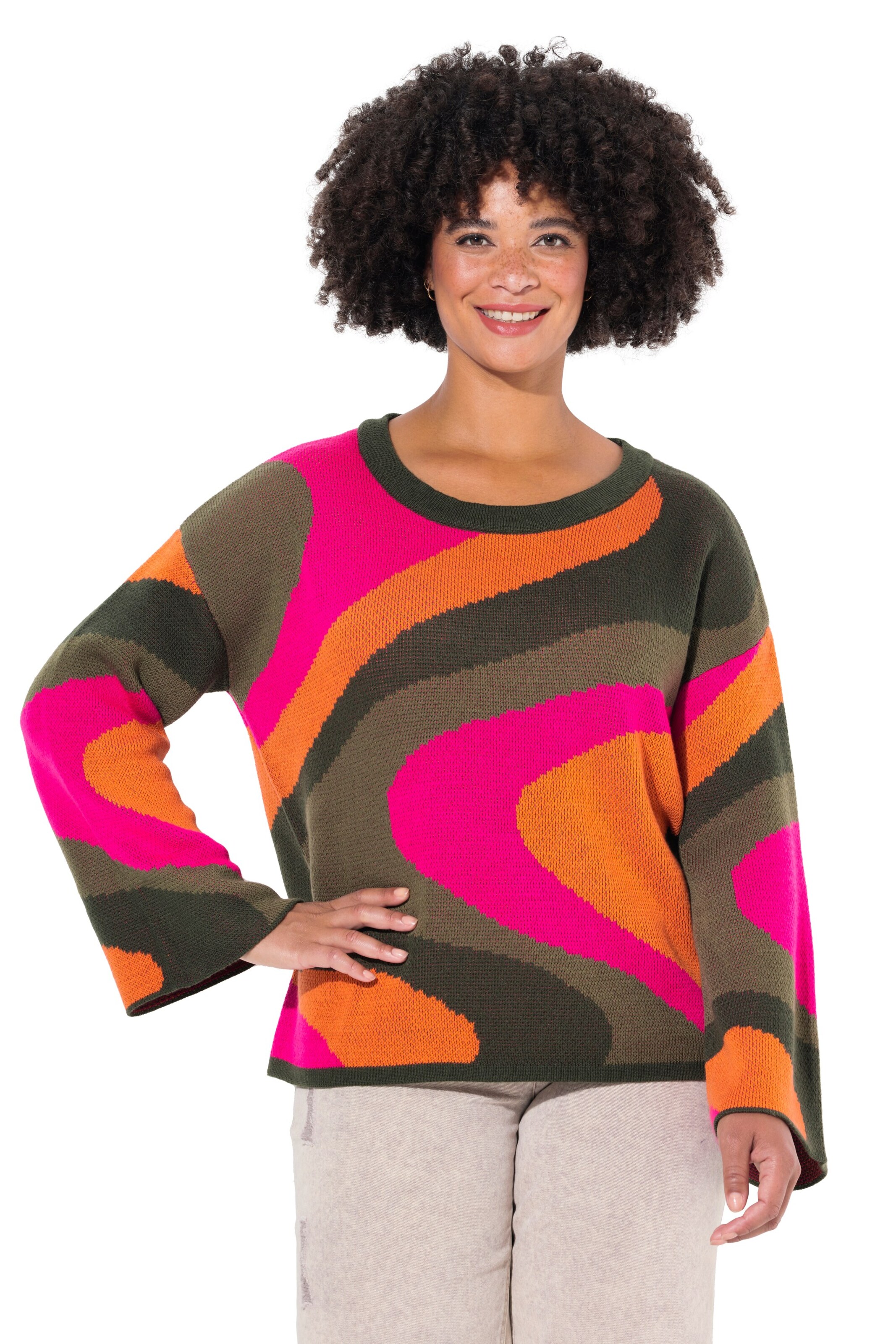 Angel of Style Sweater in Mixed colors: front