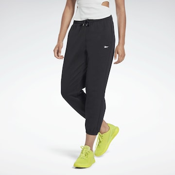 Reebok Loose fit Workout Pants 'DreamBlend' in Black: front