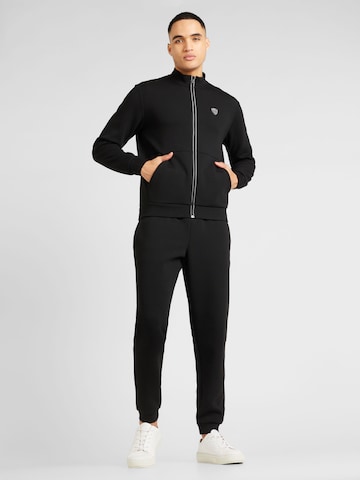 EA7 Emporio Armani Jogginganzug in Schwarz: predná strana