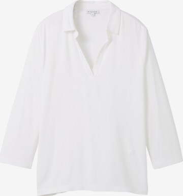 TOM TAILOR - Blusa em branco: frente