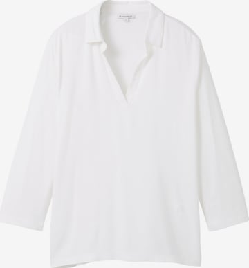 TOM TAILOR Blouse in Wit: voorkant