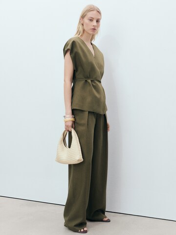 MANGO Blouse 'FERRARO' in Groen