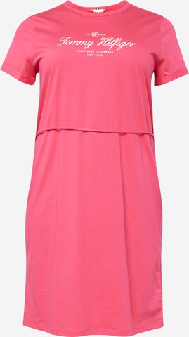 Tommy Hilfiger Curve Dress in Pink: front