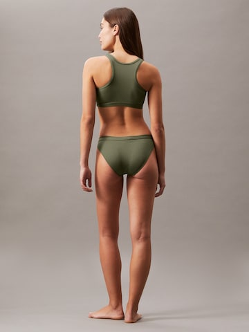 Calvin Klein Swimwear Bralette Bikini top in Green
