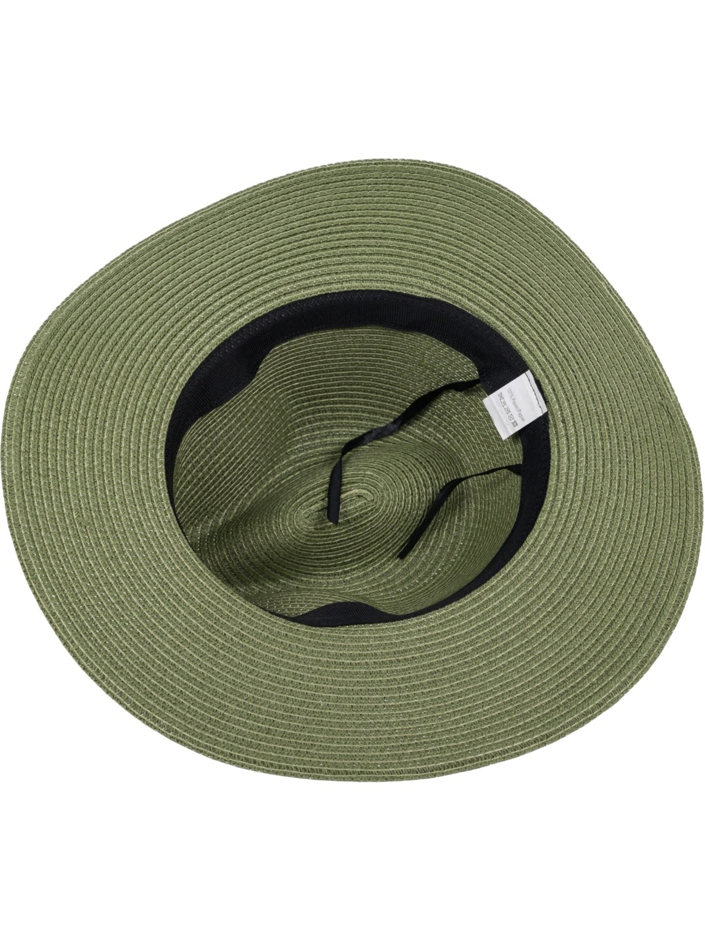 styleBREAKER Hat 'Panama Strohhut - Knautschhut' in Green