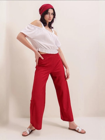 Wide leg Pantaloni 'Strickhosen' di Bigdart in rosso