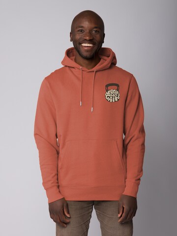 Sweat-shirt ' No Pain, no Gain 01 ' Watapparel en marron : devant