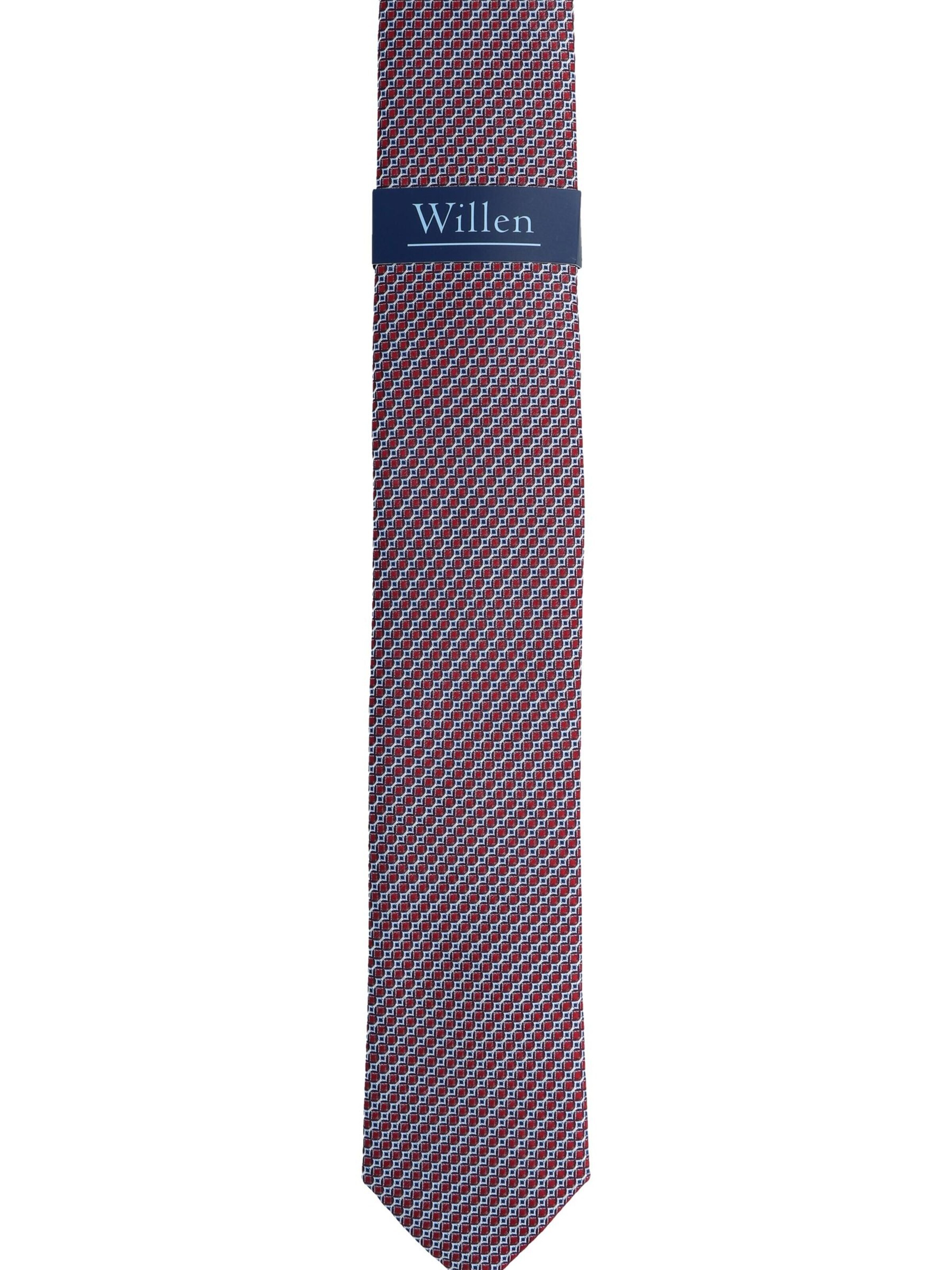 WILLEN Tie 'Minimal' in Red: front