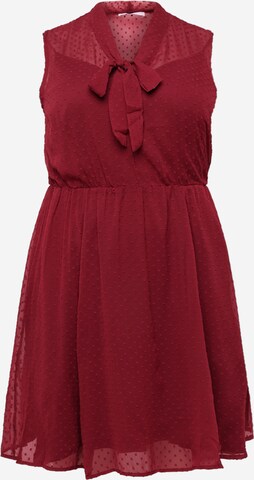 Robe 'Renate' ABOUT YOU Curvy en rouge : devant